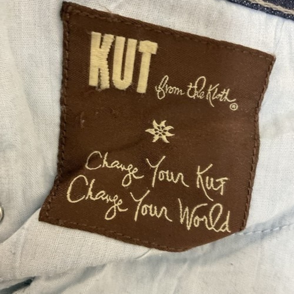 Kut from the Kloth Blue Stretch Reese Ankle Straight Leg Jeans Women 8 China - Picture 2 of 11